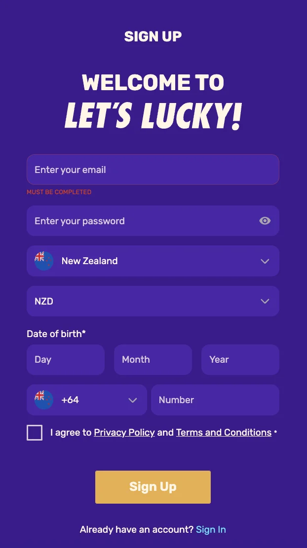 sport Letslucky Casino